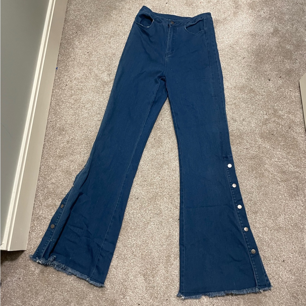 Jealous Tomato Blue Flare Jeans